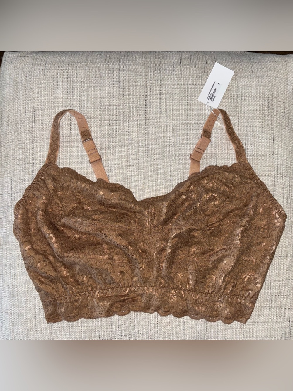 Cosabella Never Say Never Curvy Sweetie Bralette in Quattro Sz XL (38DD—40G) NWT